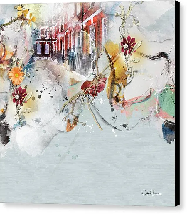 A Quiet Street in London - Canvas Print