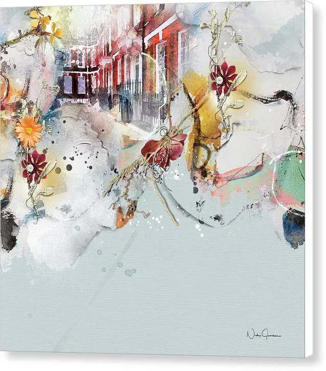 A Quiet Street in London - Canvas Print