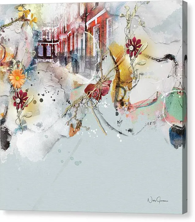 A Quiet Street in London - Canvas Print