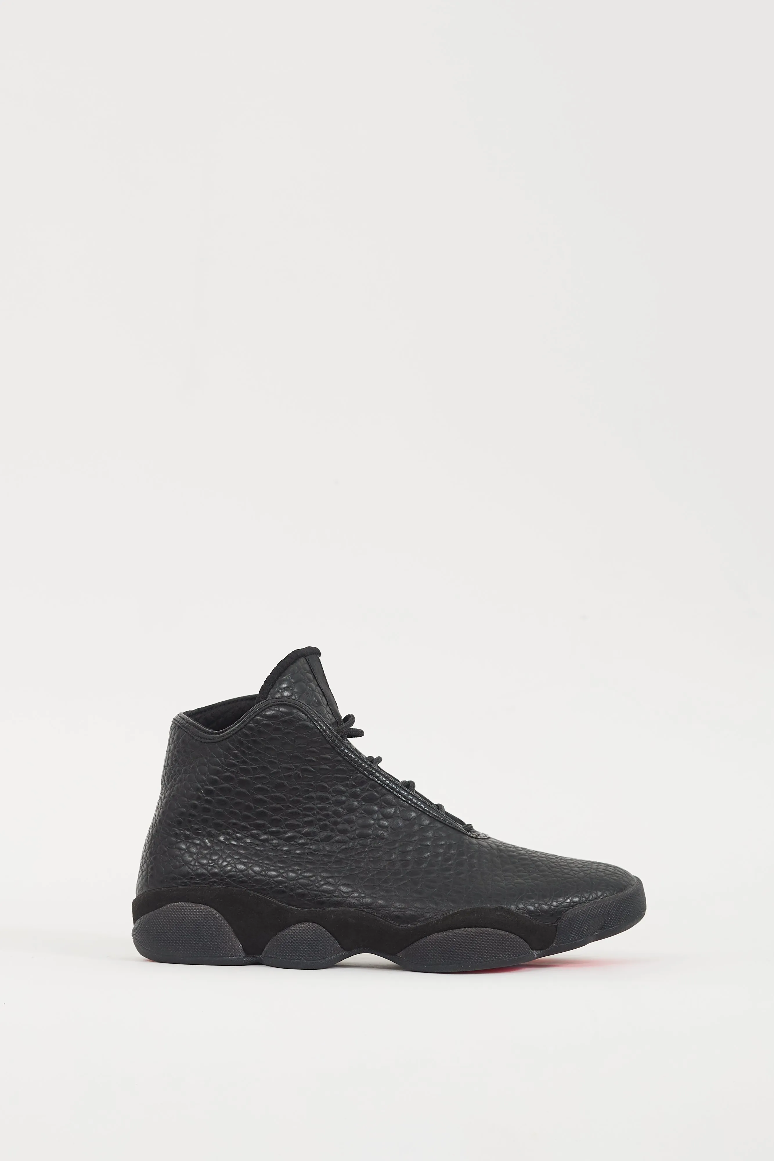 Air Jordan Black Leather Horizon Sneaker