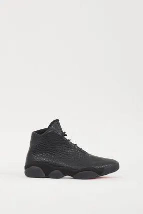 Air Jordan Black Leather Horizon Sneaker