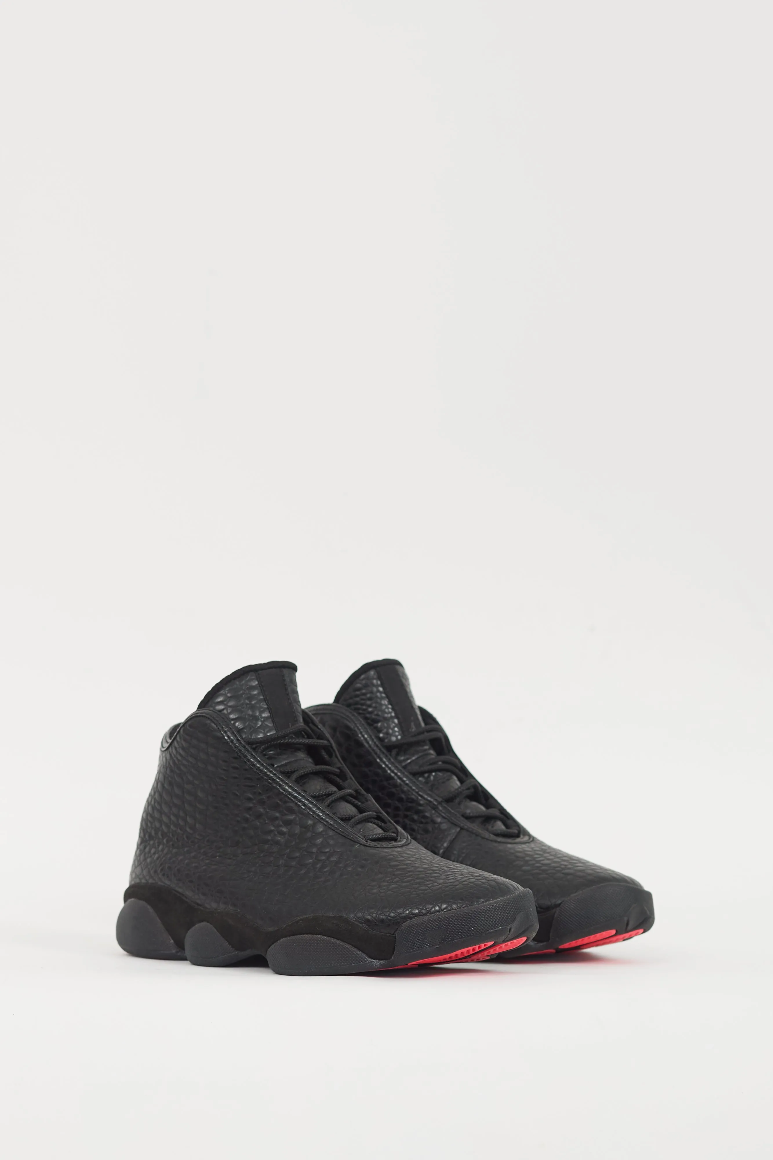 Air Jordan Black Leather Horizon Sneaker