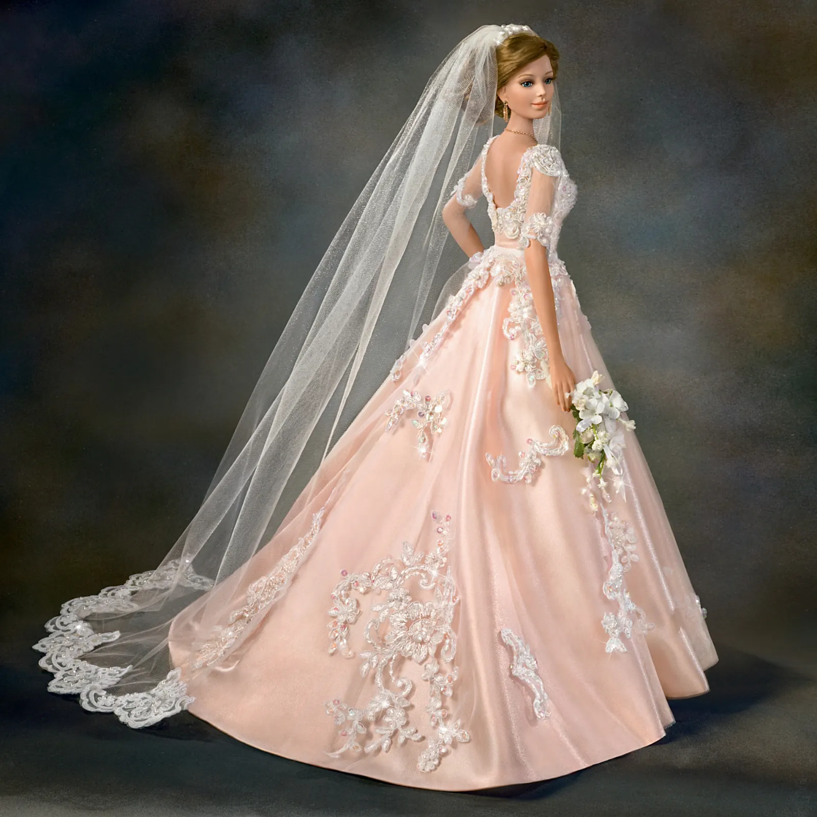 Ashton-Drake Blushing Bride Porcelain Bride Doll by Cindy McClure