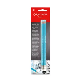 Caran D'Ache Sketcher non-Photo Blue Pencil 2pc