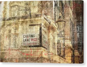 Carting Lane, Savoy Place - Canvas Print