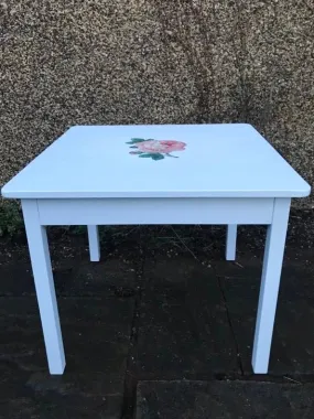 Children's tables - painted to order rose design