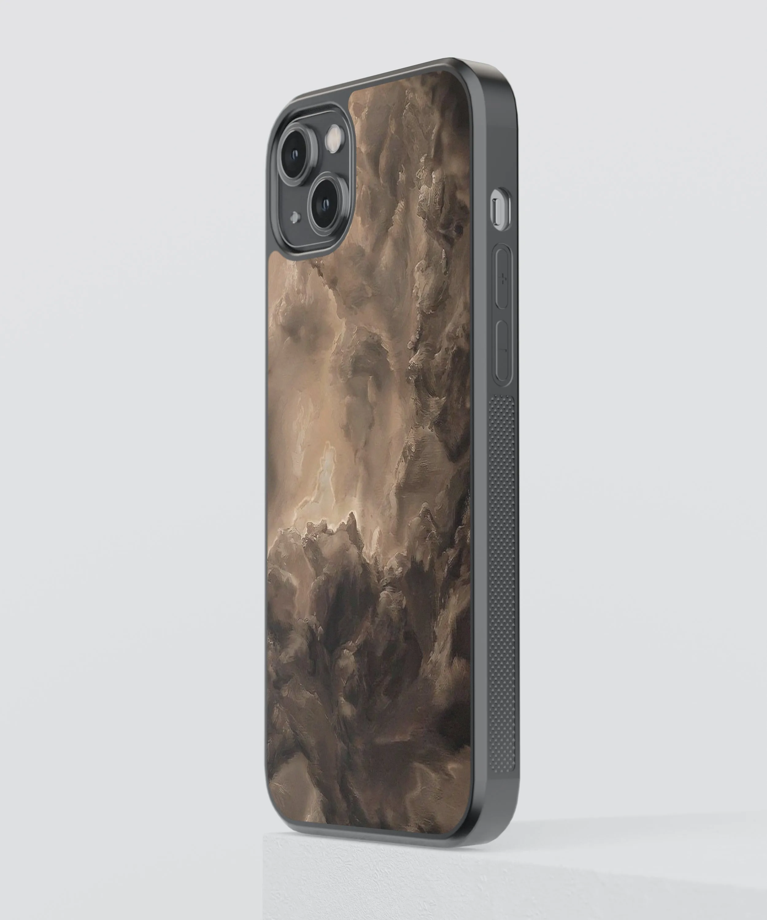 Cloudy Abstract Glass Phone Case Cover