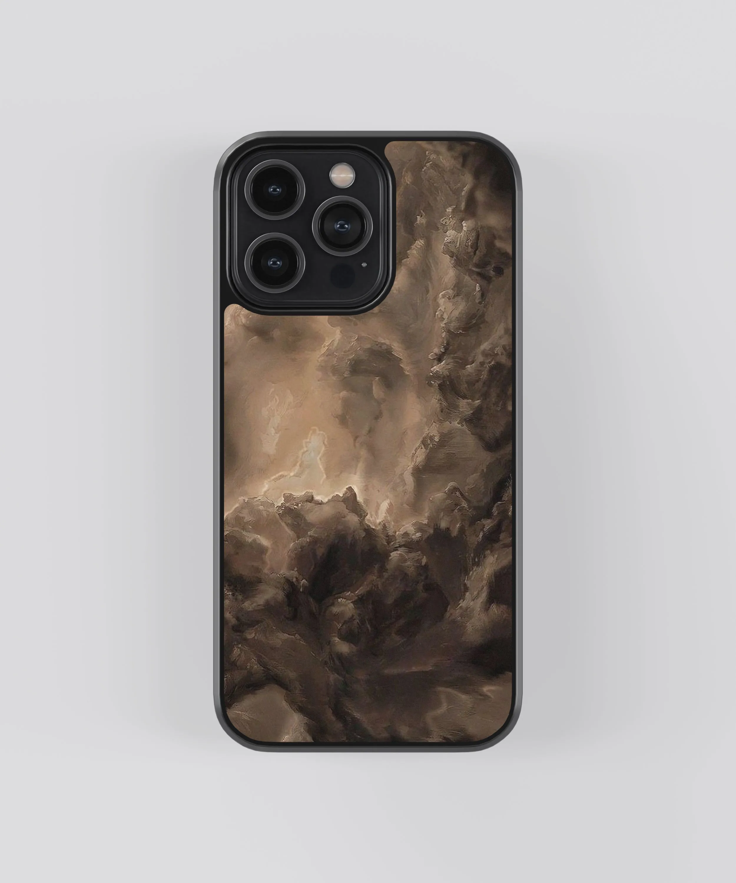 Cloudy Abstract Glass Phone Case Cover