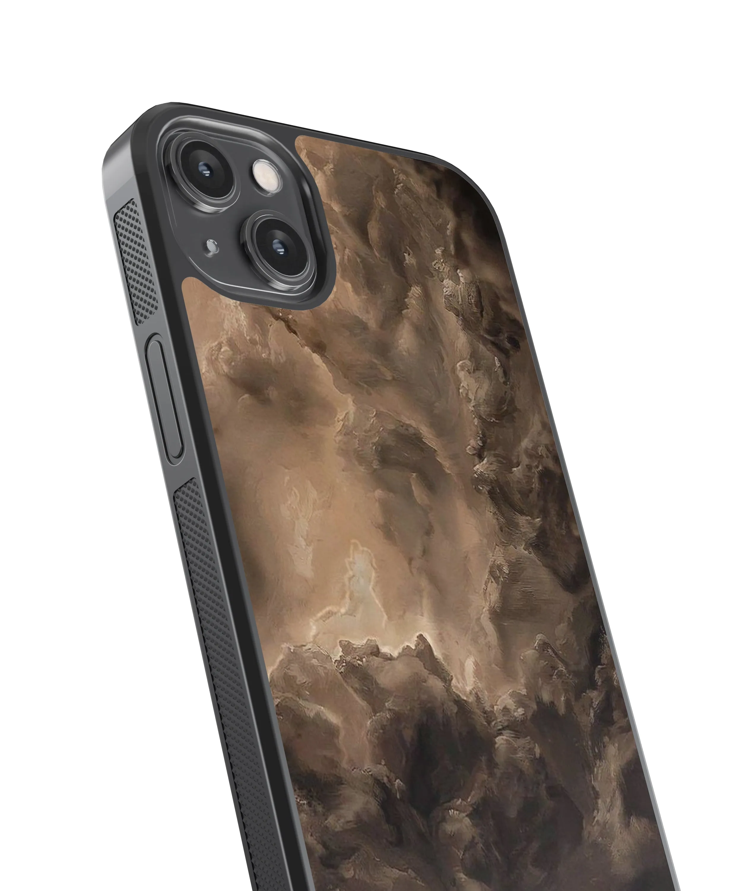 Cloudy Abstract Glass Phone Case Cover