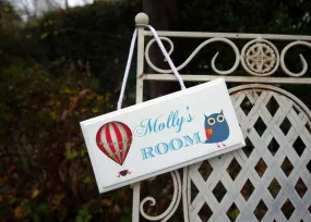 Custom Listing for Lisa personalised child's wooden door sign