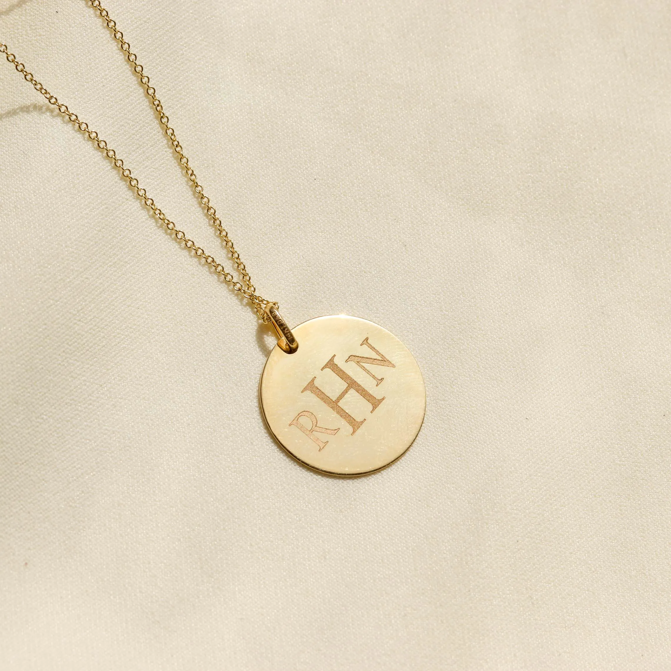 Engravable Circle Necklace