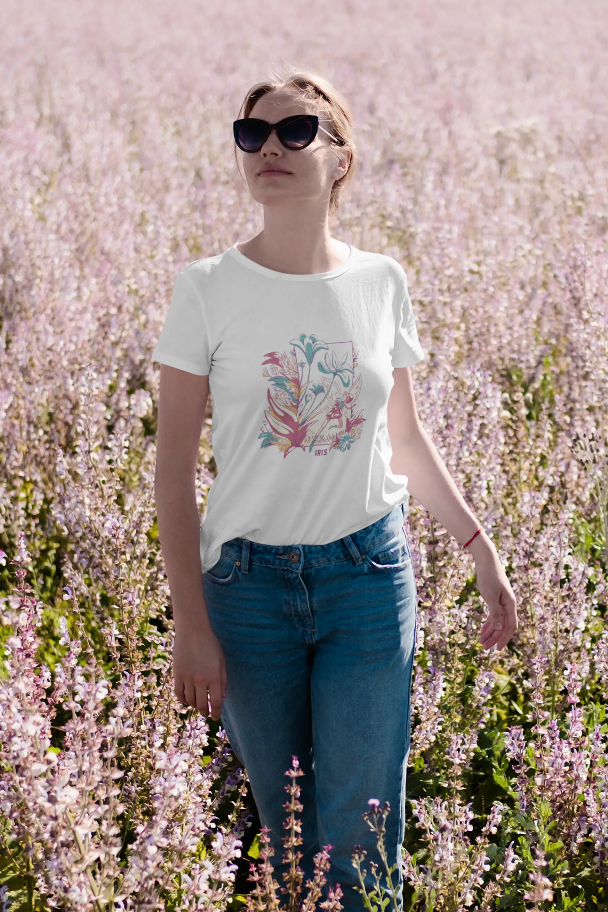 Fairy Blossom Printed T-shirt for women