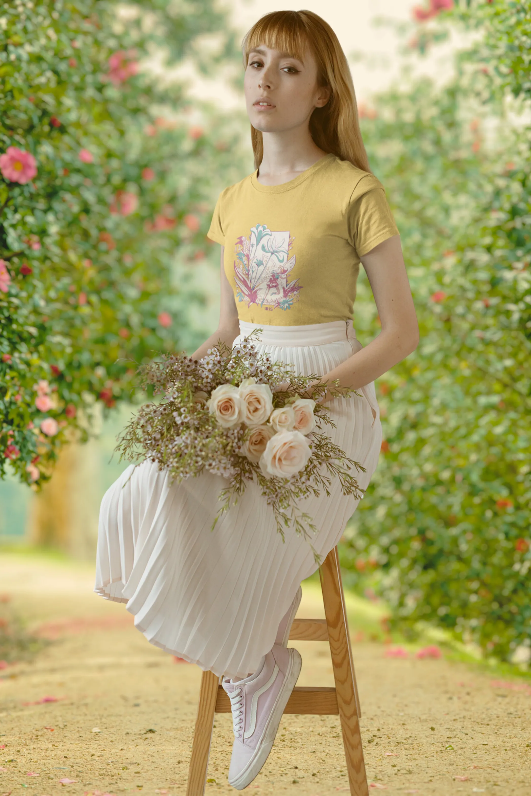 Fairy Blossom Printed T-shirt for women
