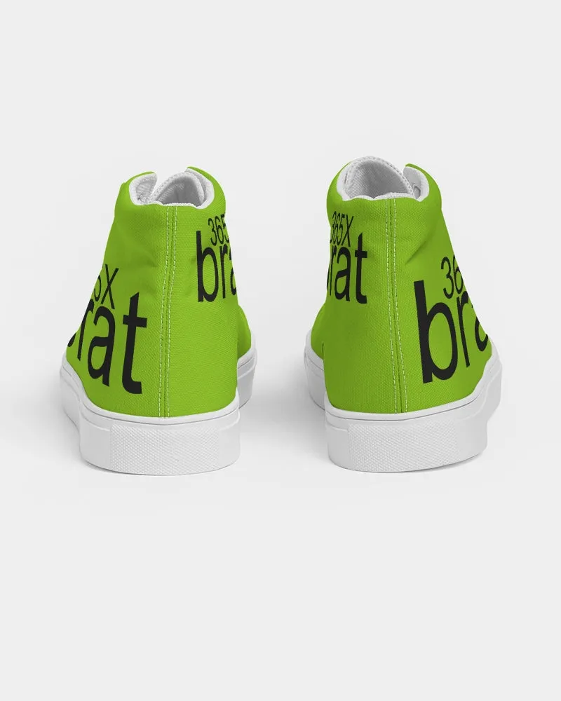 Girls' Fashion Sneakers. Hi-Tops  Brat 365 Dance Sneakers. Lime Green Canvas Fashion Keds. WickedYo