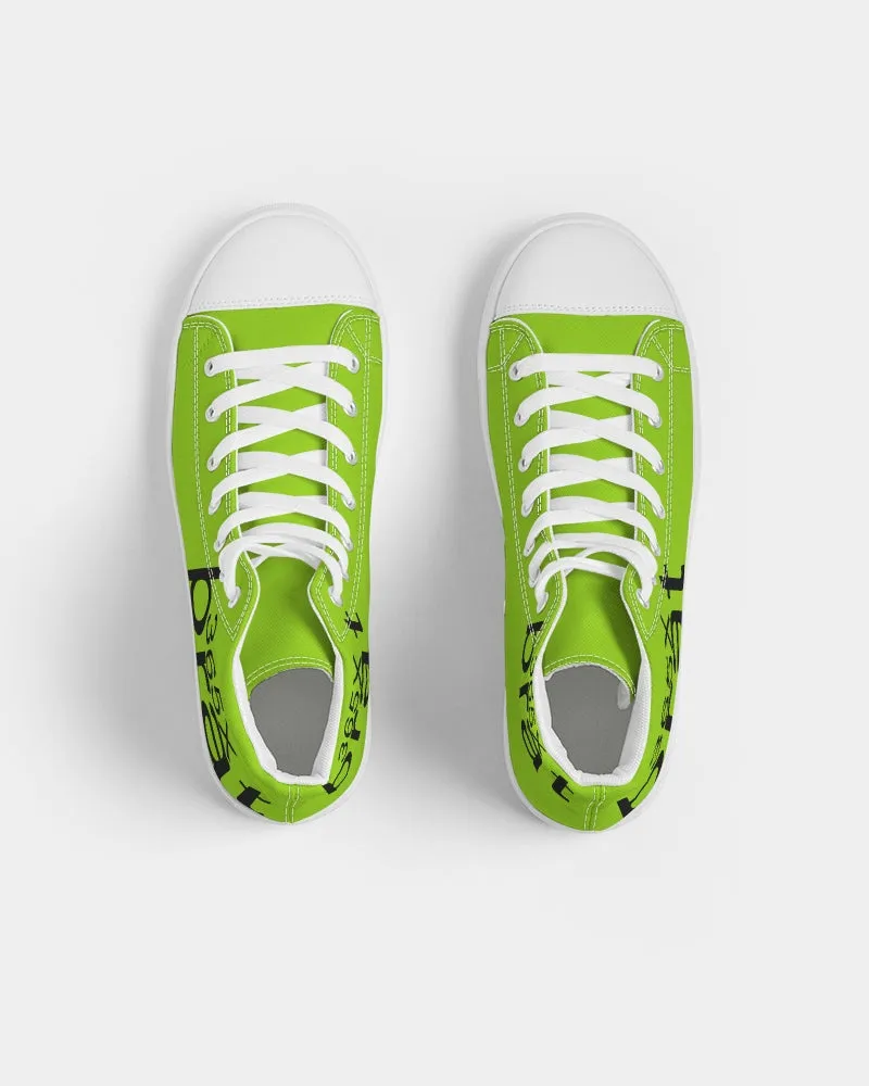 Girls' Fashion Sneakers. Hi-Tops  Brat 365 Dance Sneakers. Lime Green Canvas Fashion Keds. WickedYo