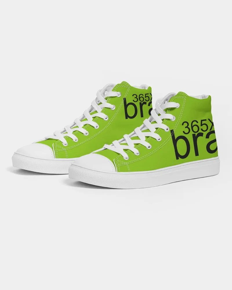 Girls' Fashion Sneakers. Hi-Tops  Brat 365 Dance Sneakers. Lime Green Canvas Fashion Keds. WickedYo