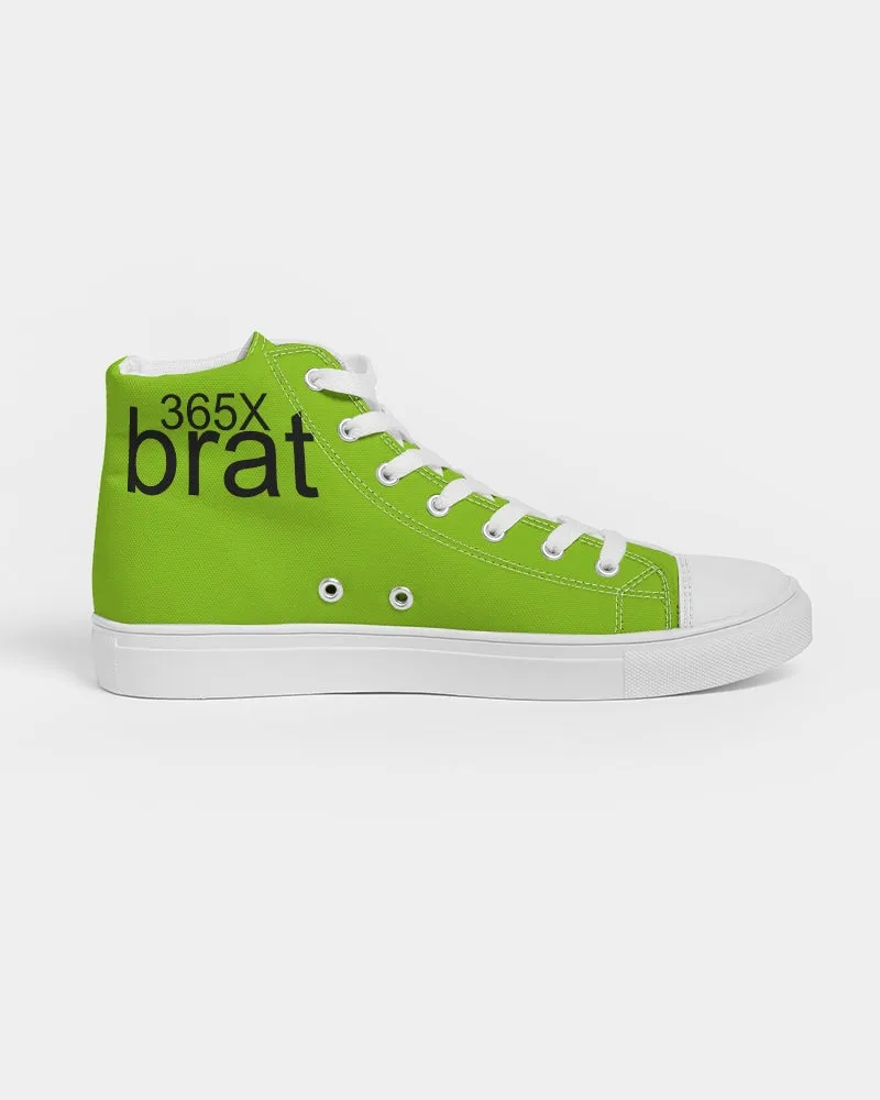 Girls' Fashion Sneakers. Hi-Tops  Brat 365 Dance Sneakers. Lime Green Canvas Fashion Keds. WickedYo