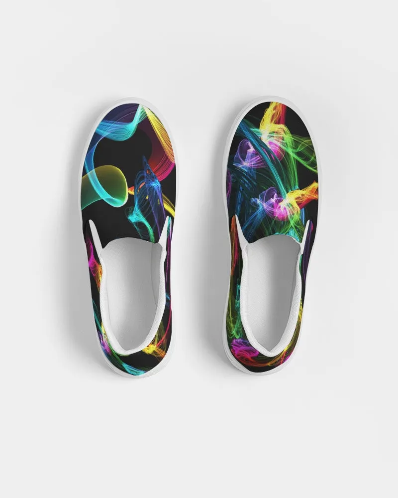 Girls' Slip-on Sneakers Shoes. Printed Keds. Canvas Shoes for Women. WickedYo