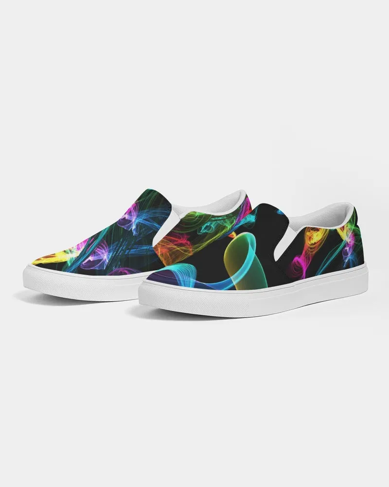 Girls' Slip-on Sneakers Shoes. Printed Keds. Canvas Shoes for Women. WickedYo