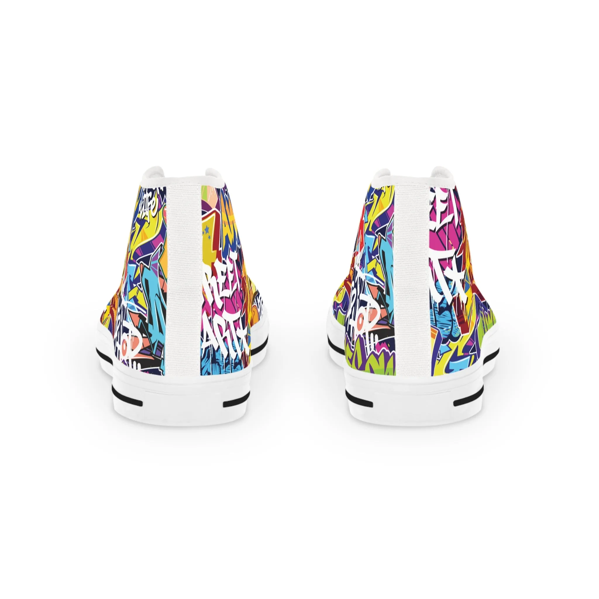 Graffiti Groove - Men's High-Top Sneakers