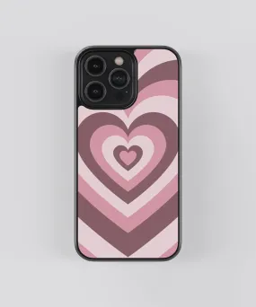 Hearts Abstract Glass Phone Case Cover