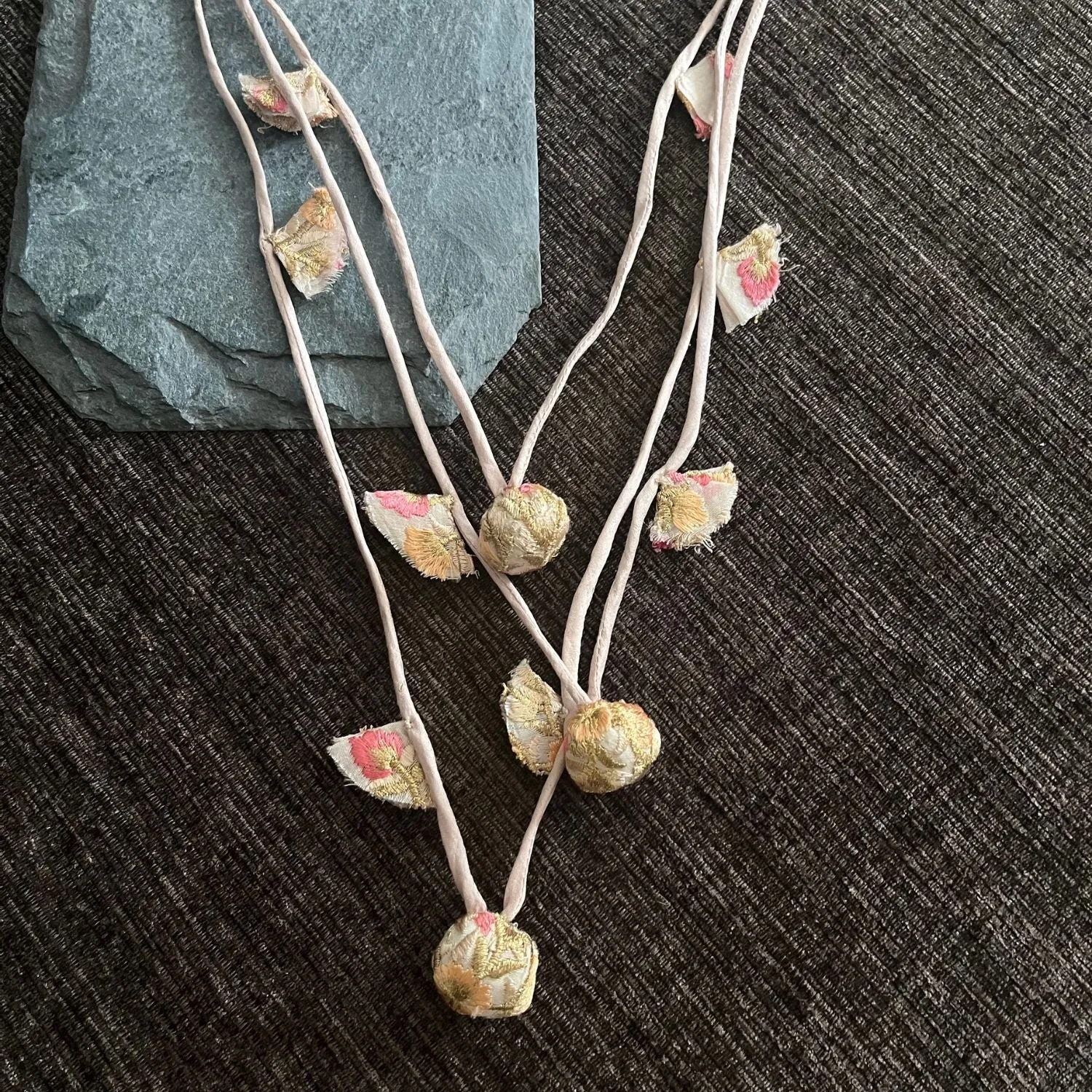 Ivory Embellished Women Necklace | Hand Crafted | Unique Artistic Design  | Chic