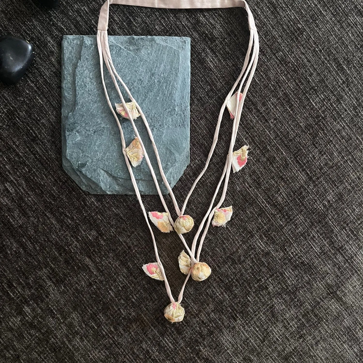 Ivory Embellished Women Necklace | Hand Crafted | Unique Artistic Design  | Chic