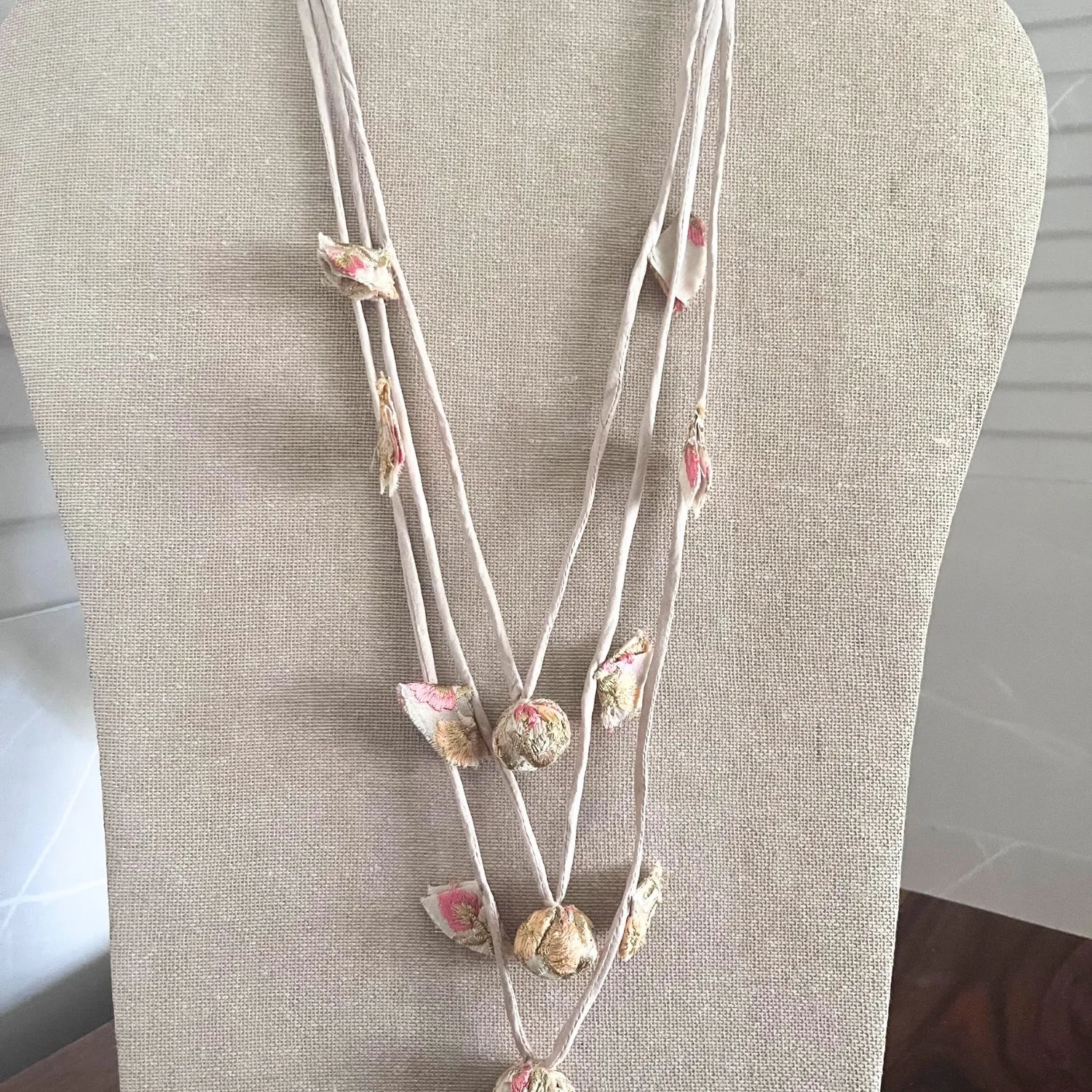 Ivory Embellished Women Necklace | Hand Crafted | Unique Artistic Design  | Chic
