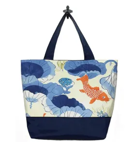 Koi | Navy Nylon | Essential Tote Bag