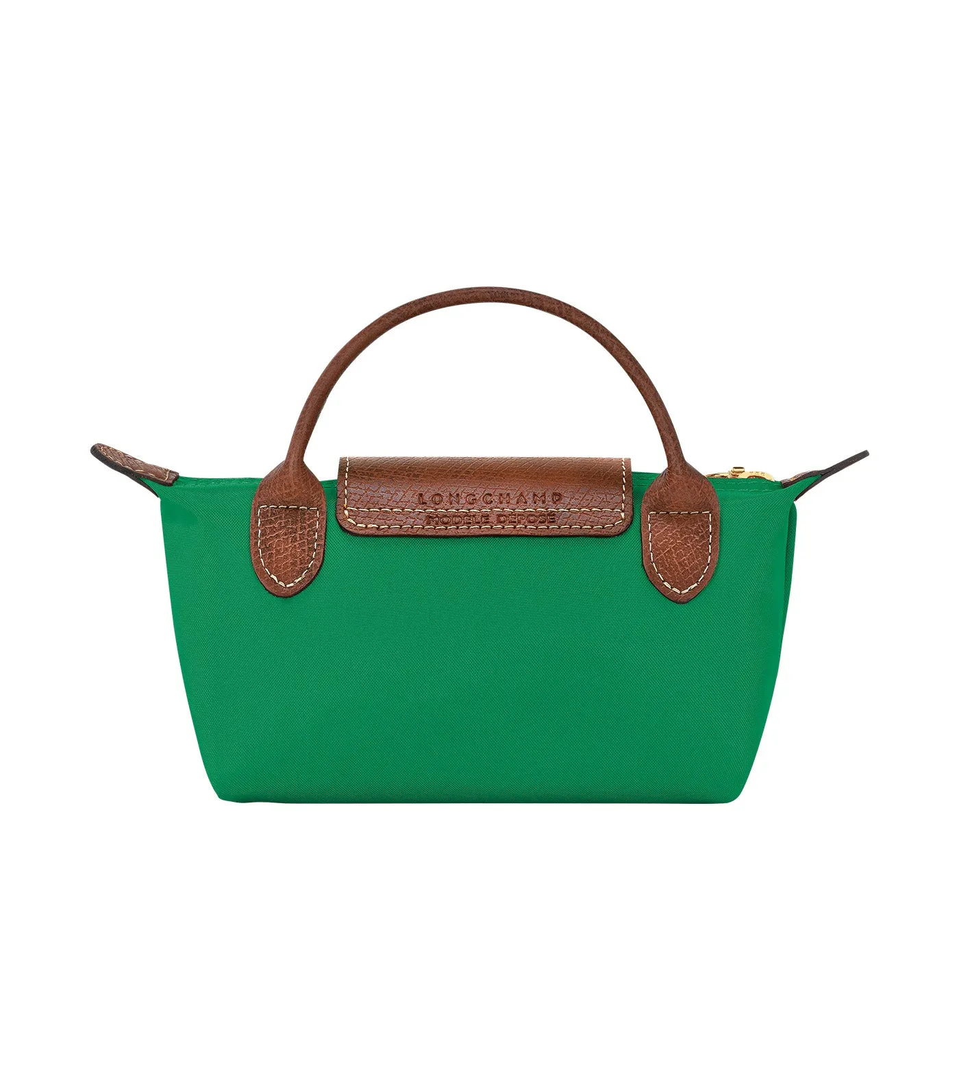 Le Pliage Original Pouch with Handle Green