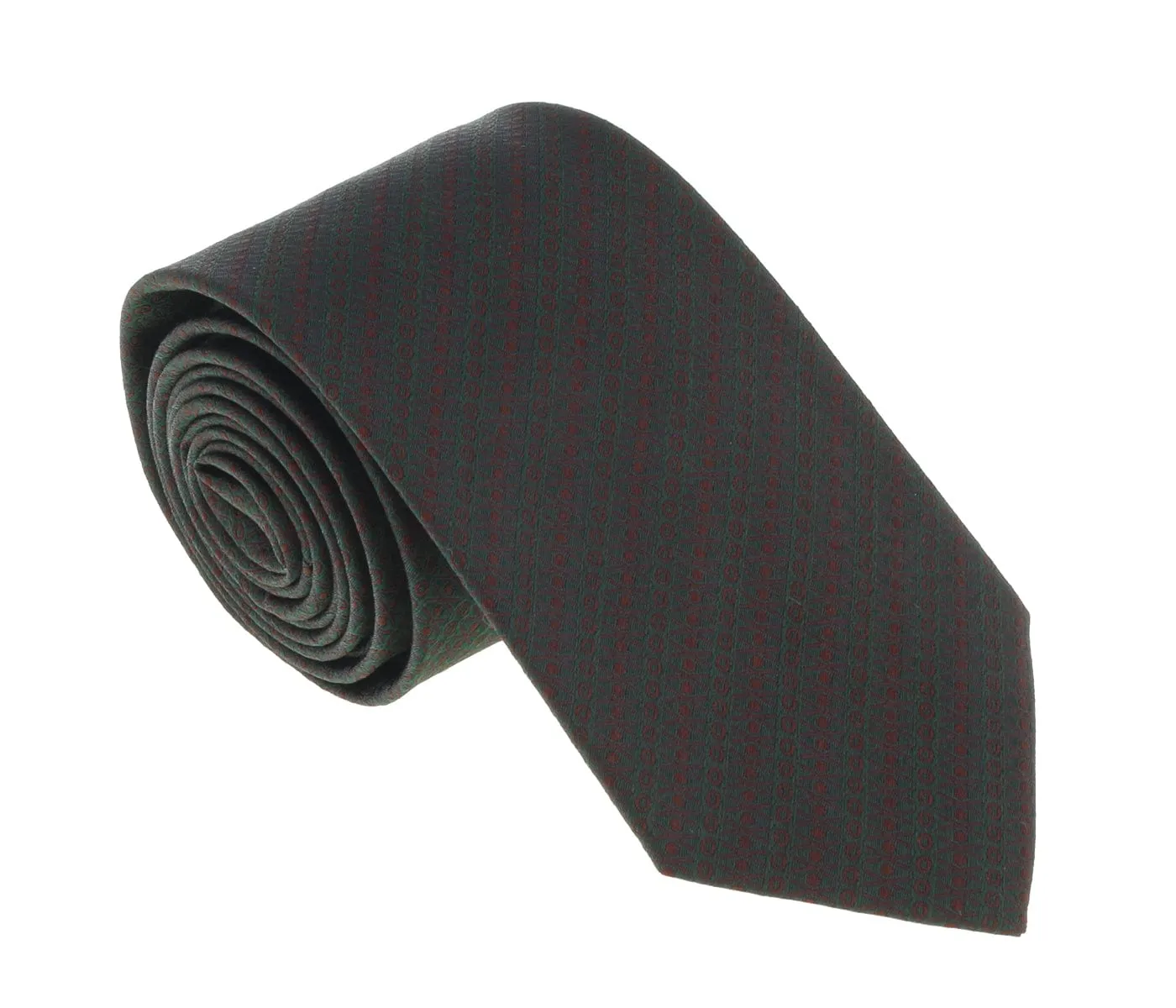 Missoni U5667 Green/Gold Abstract Pure Silk Tie