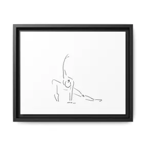 "Dancer" Sketch Framed Canvas Art – Multi-Color Decor for Modern Spaces