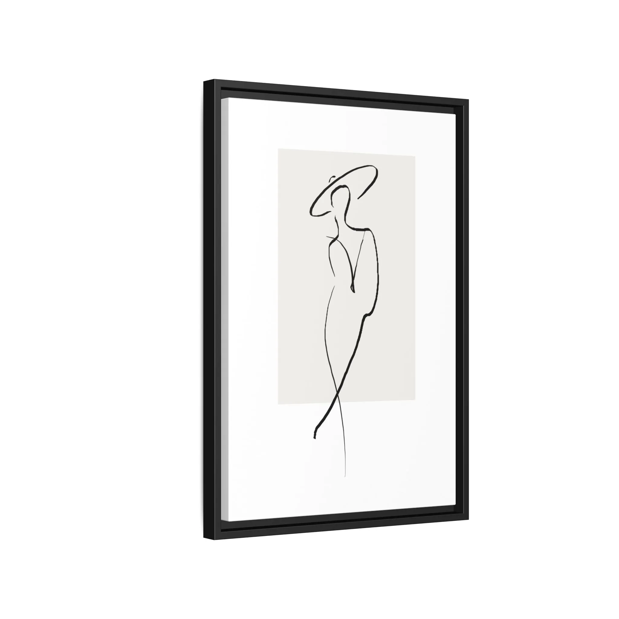 "N1" Sketch Framed Canvas Art – Decor for Modern Spaces
