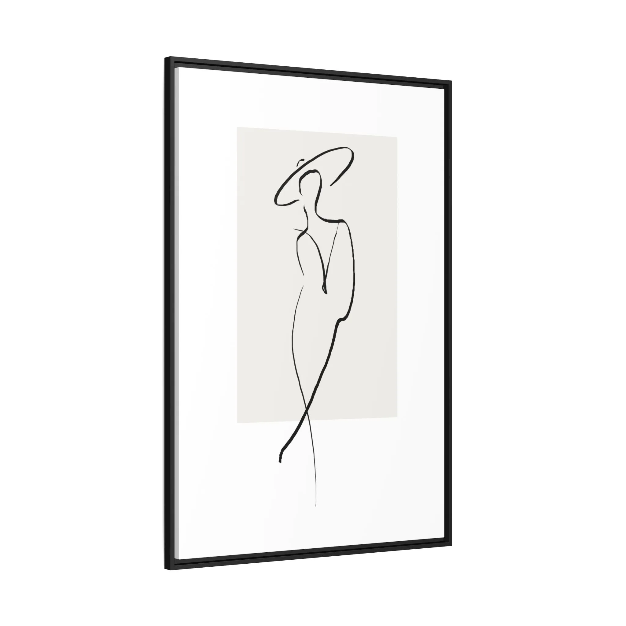 "N1" Sketch Framed Canvas Art – Decor for Modern Spaces
