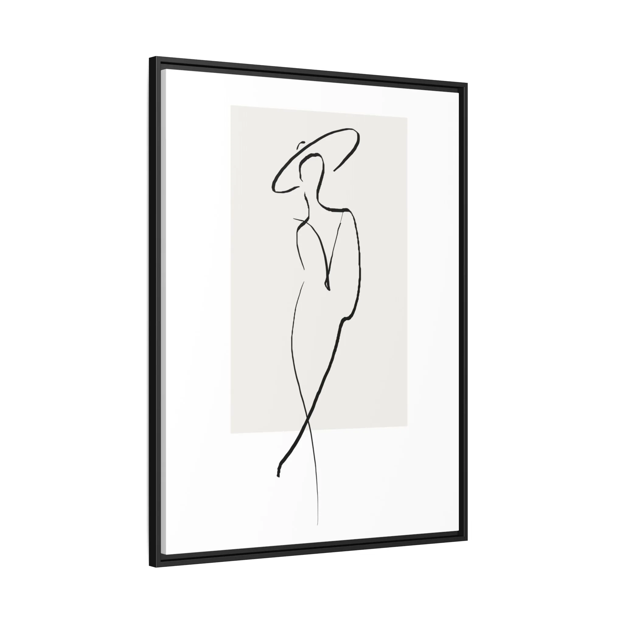 "N1" Sketch Framed Canvas Art – Decor for Modern Spaces