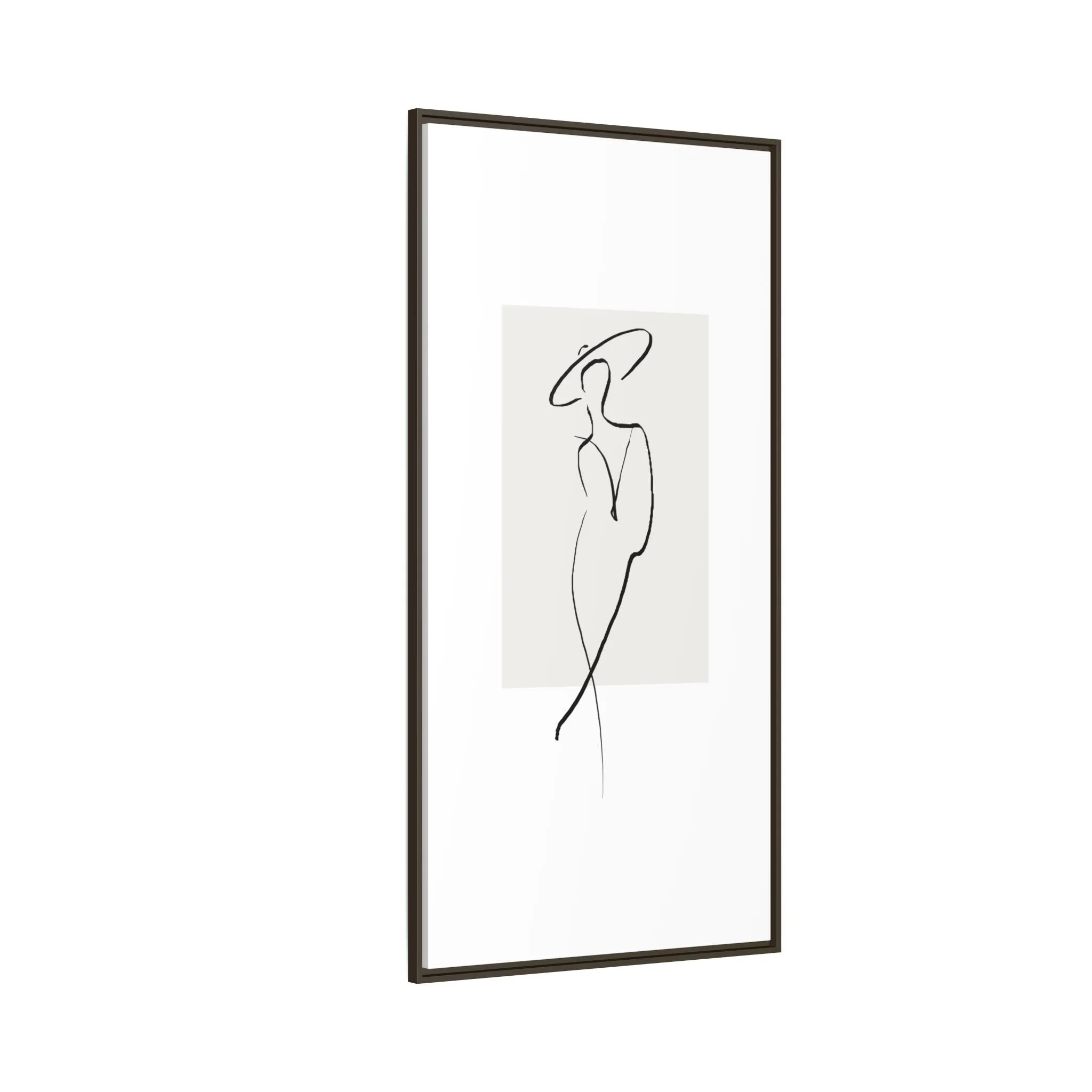 "N1" Sketch Framed Canvas Art – Decor for Modern Spaces