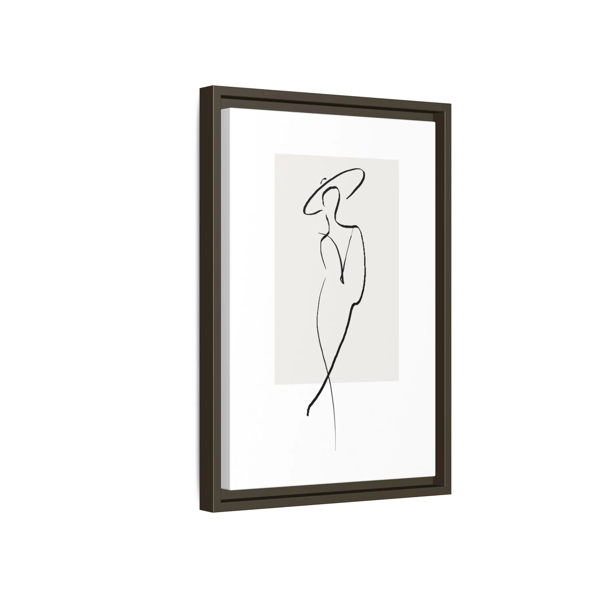 "N1" Sketch Framed Canvas Art – Decor for Modern Spaces