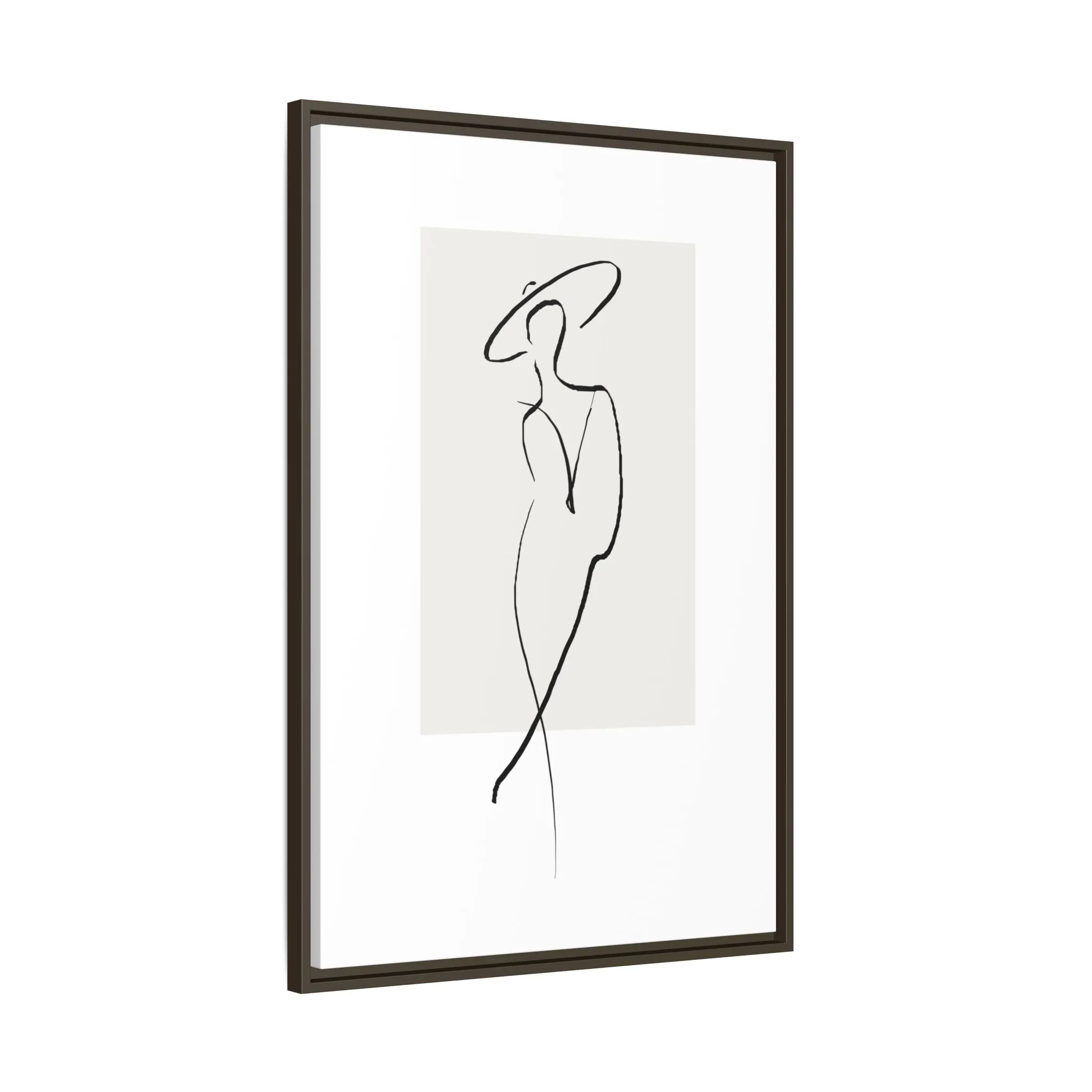 "N1" Sketch Framed Canvas Art – Decor for Modern Spaces