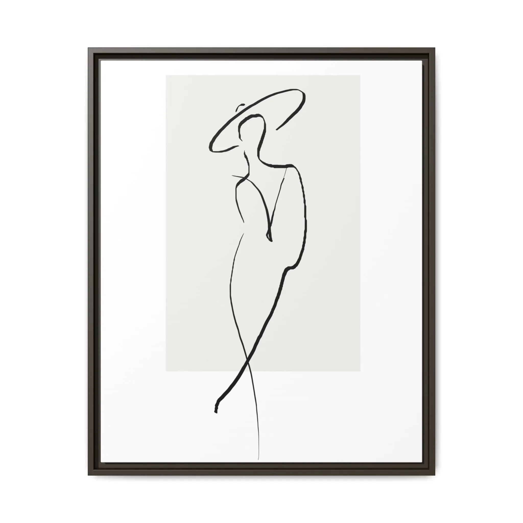 "N1" Sketch Framed Canvas Art – Decor for Modern Spaces