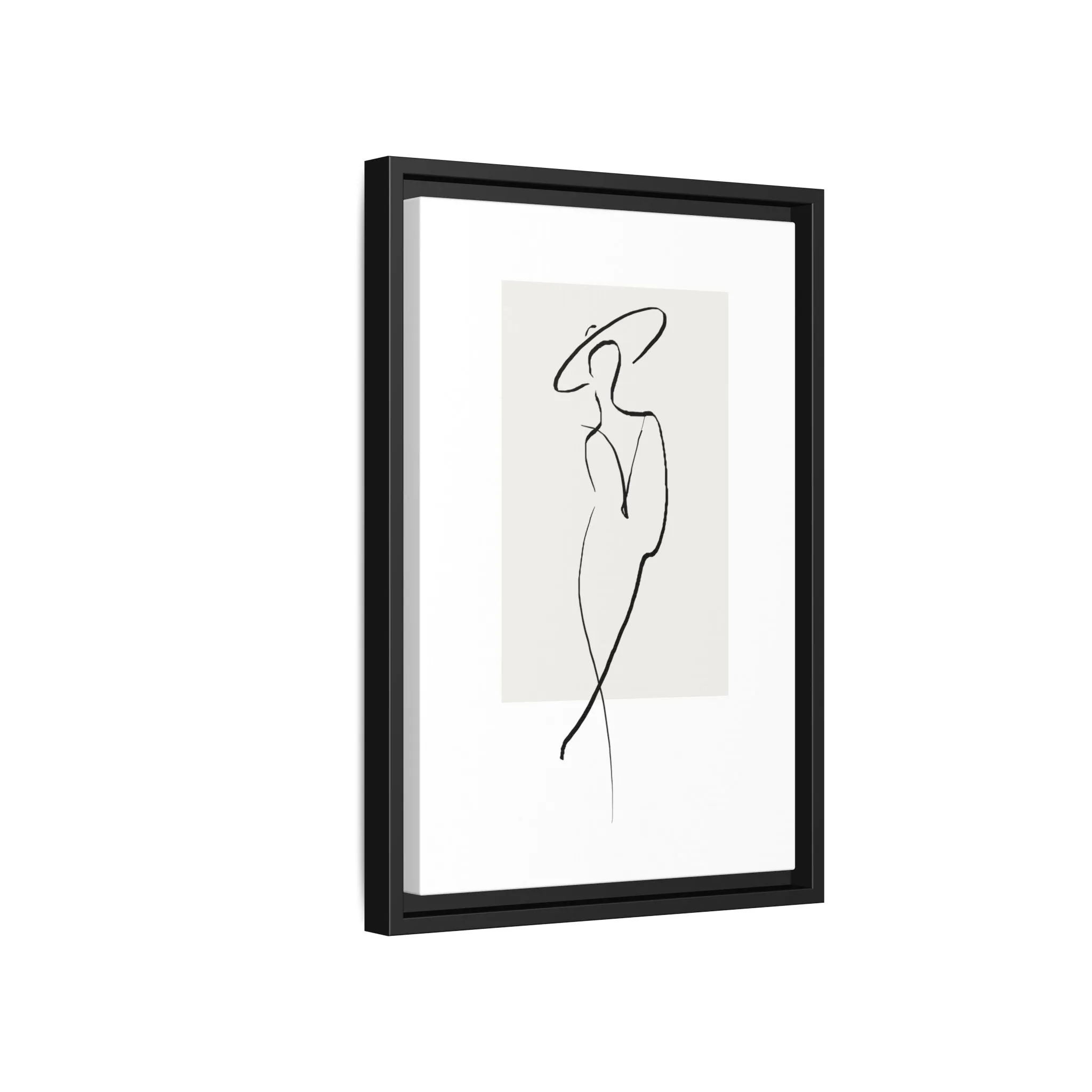 "N1" Sketch Framed Canvas Art – Decor for Modern Spaces