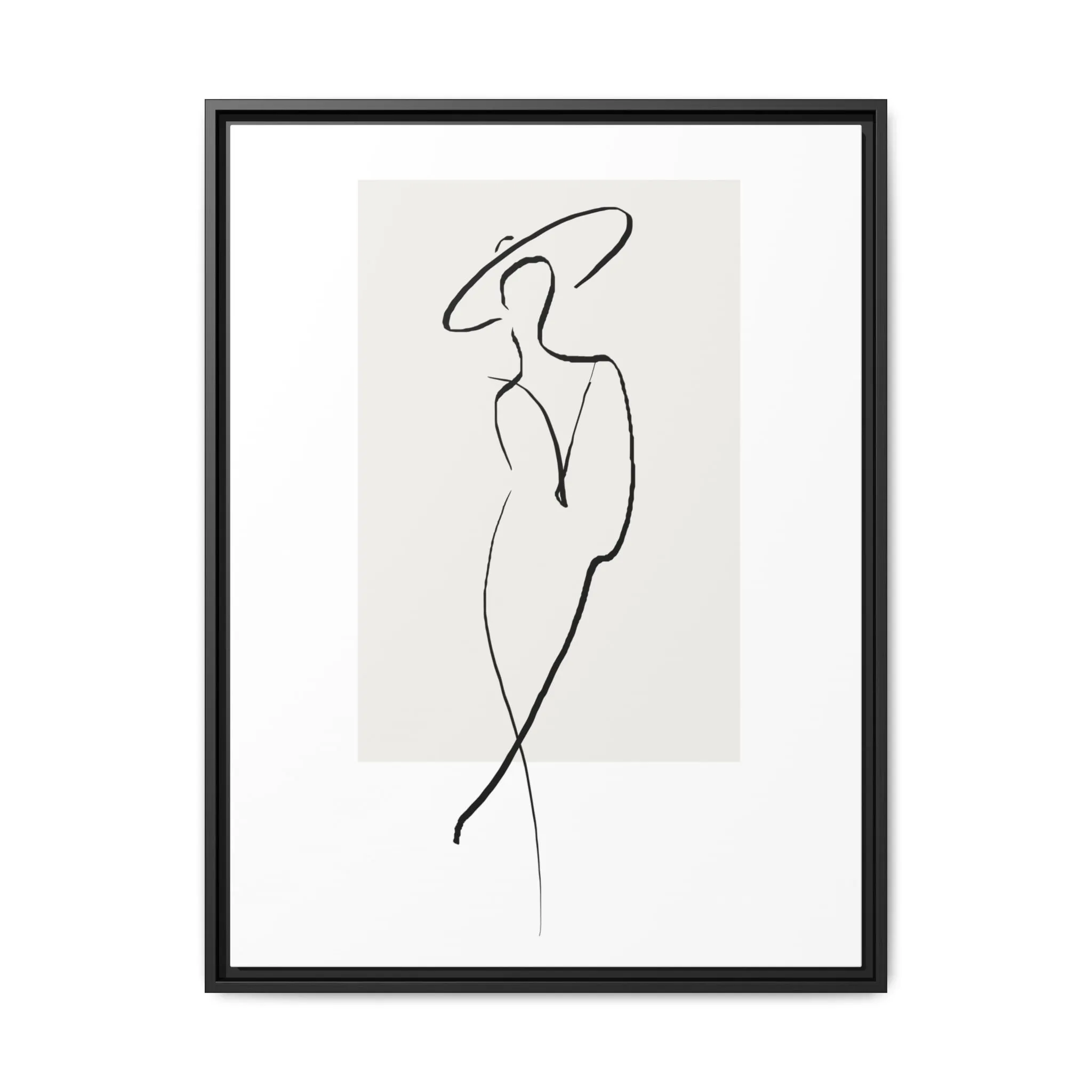 "N1" Sketch Framed Canvas Art – Decor for Modern Spaces
