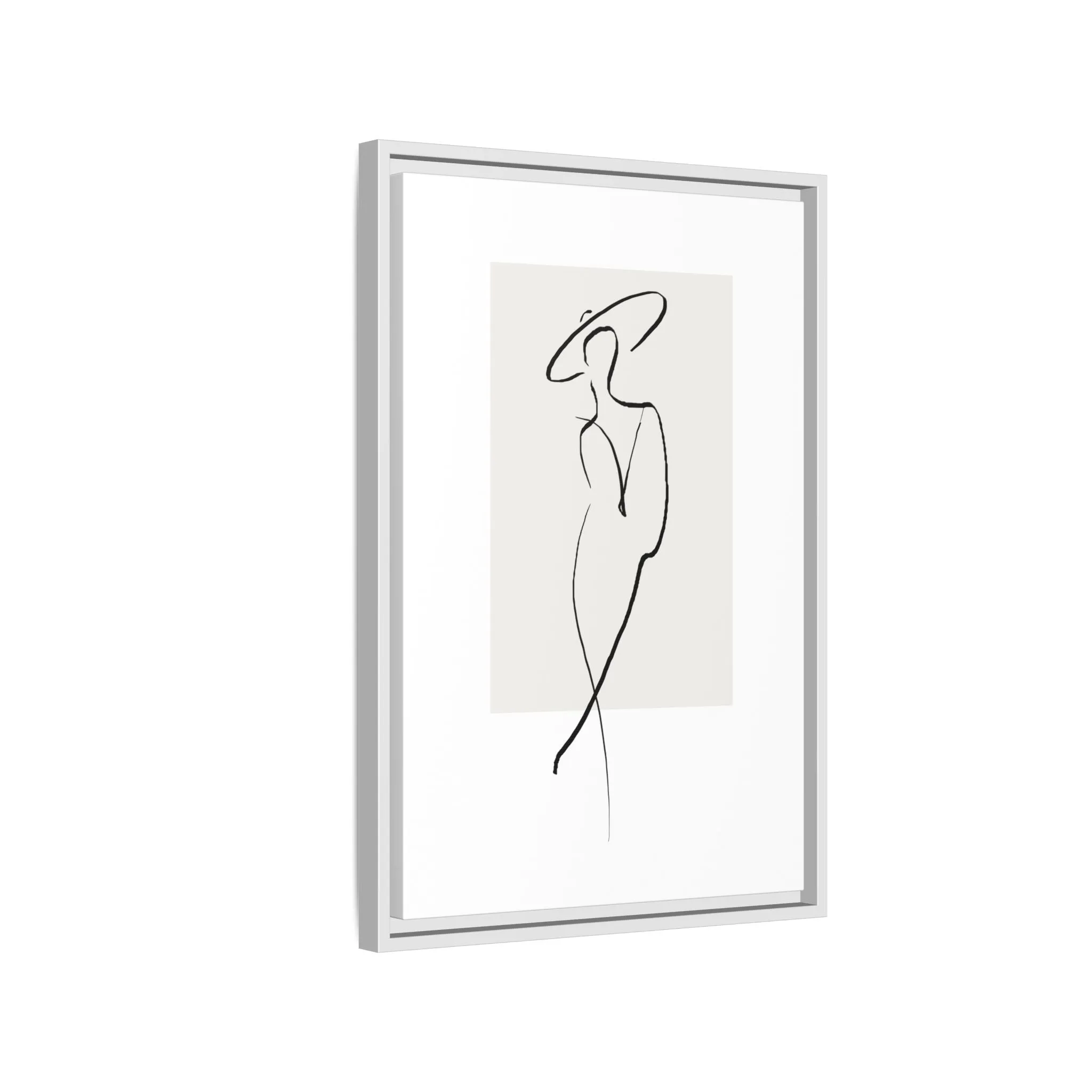 "N1" Sketch Framed Canvas Art – Decor for Modern Spaces