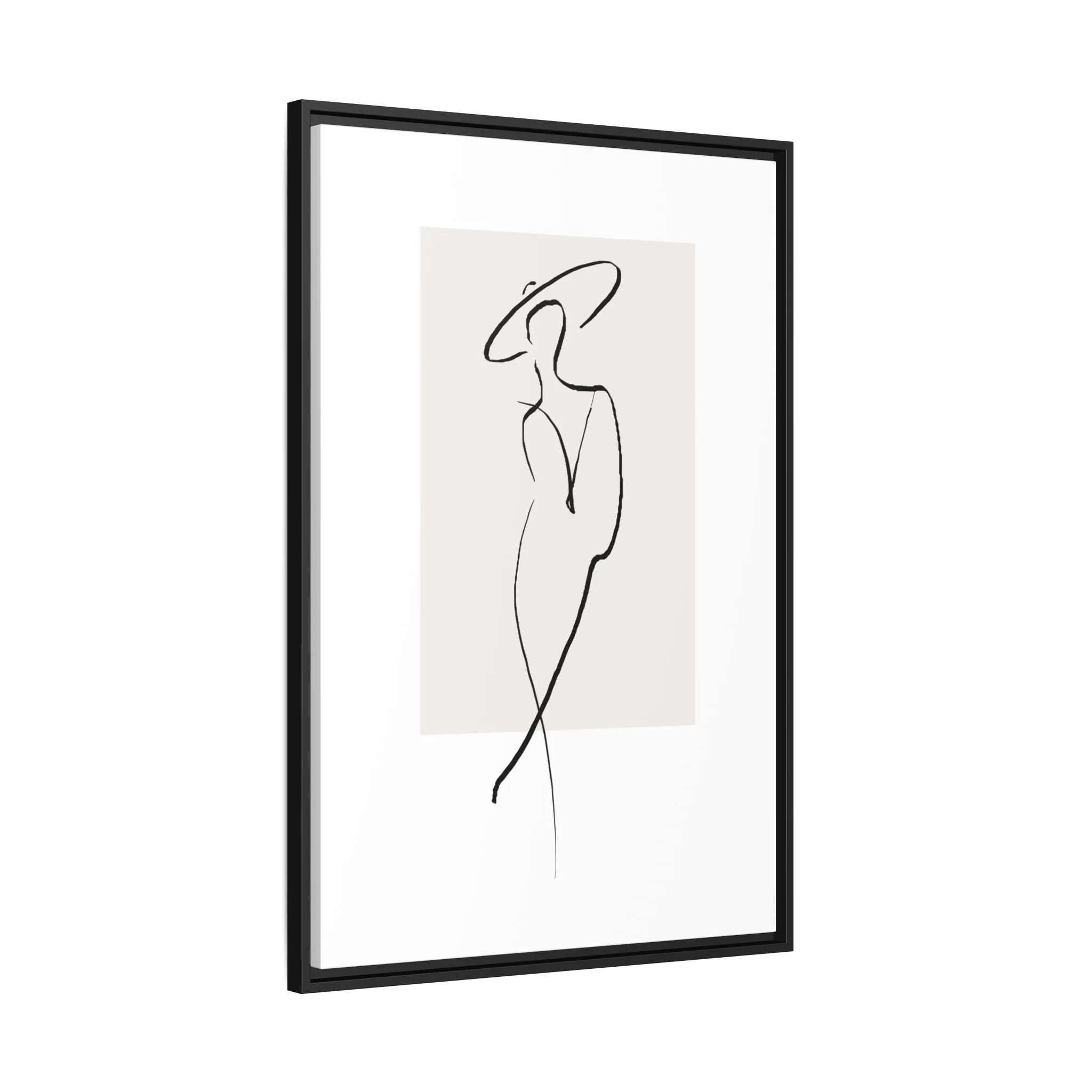 "N1" Sketch Framed Canvas Art – Decor for Modern Spaces