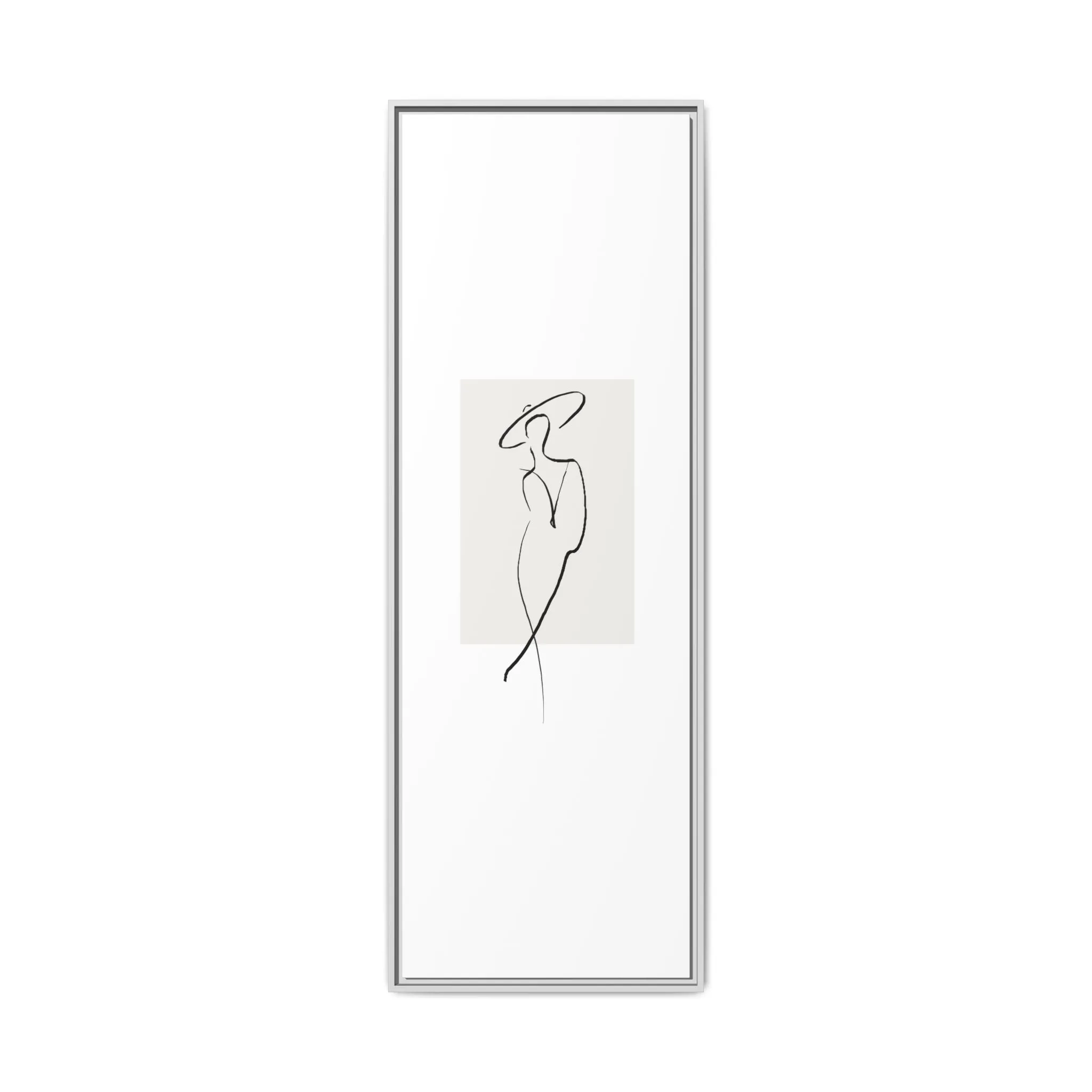 "N1" Sketch Framed Canvas Art – Decor for Modern Spaces