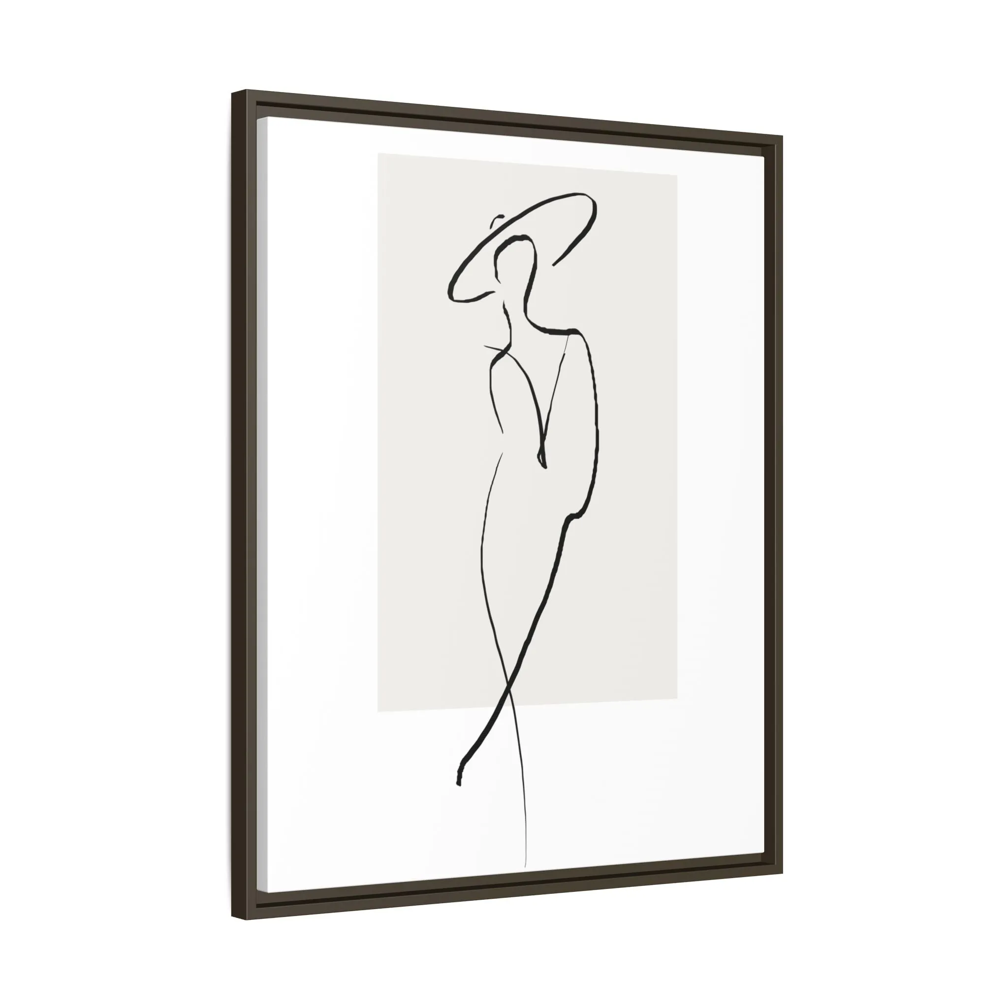 "N1" Sketch Framed Canvas Art – Decor for Modern Spaces