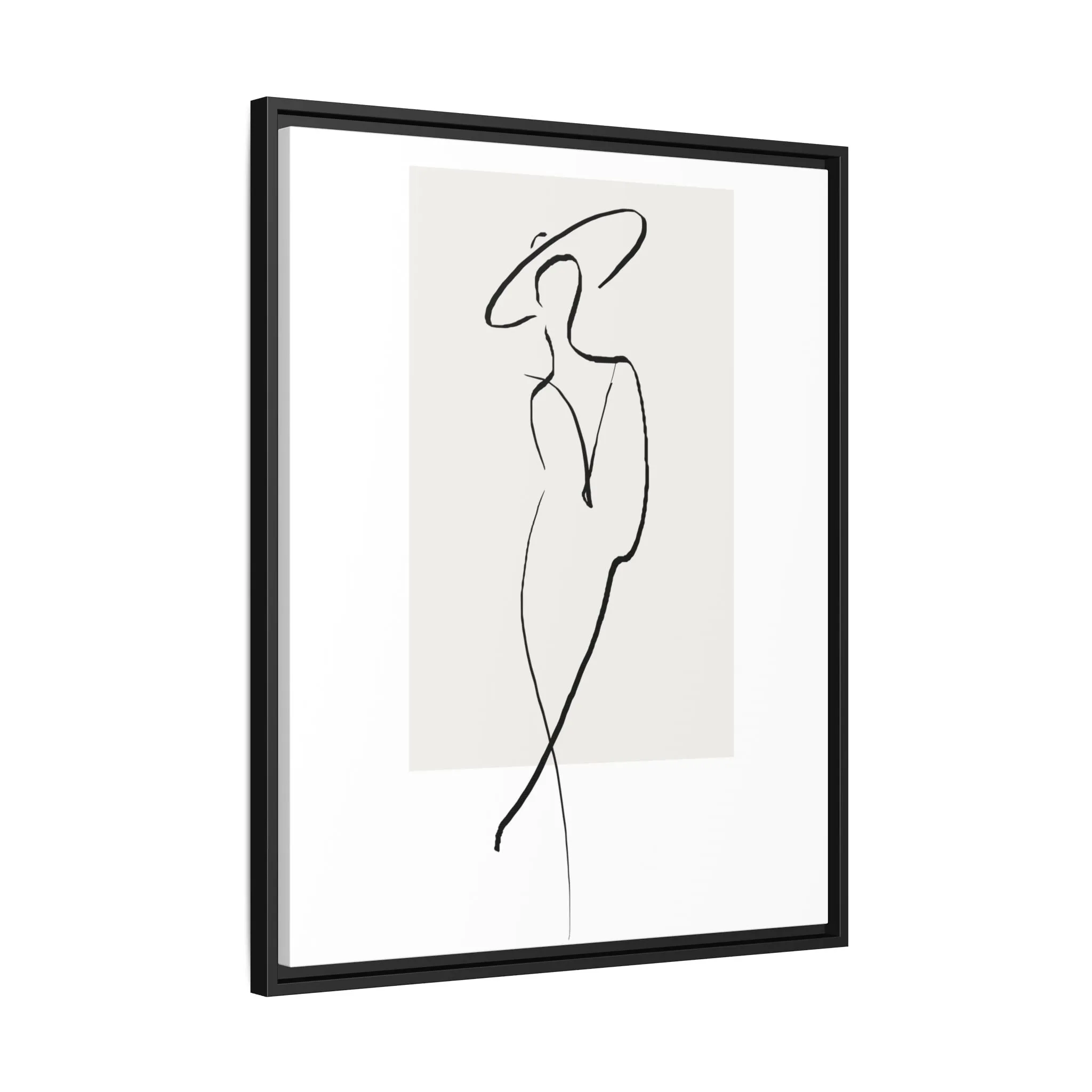 "N1" Sketch Framed Canvas Art – Decor for Modern Spaces