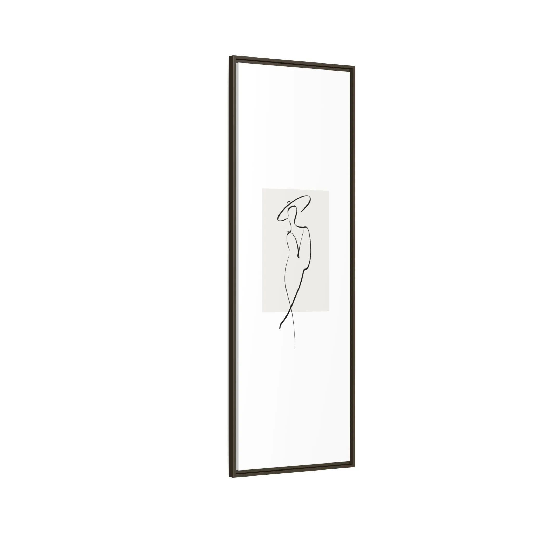 "N1" Sketch Framed Canvas Art – Decor for Modern Spaces