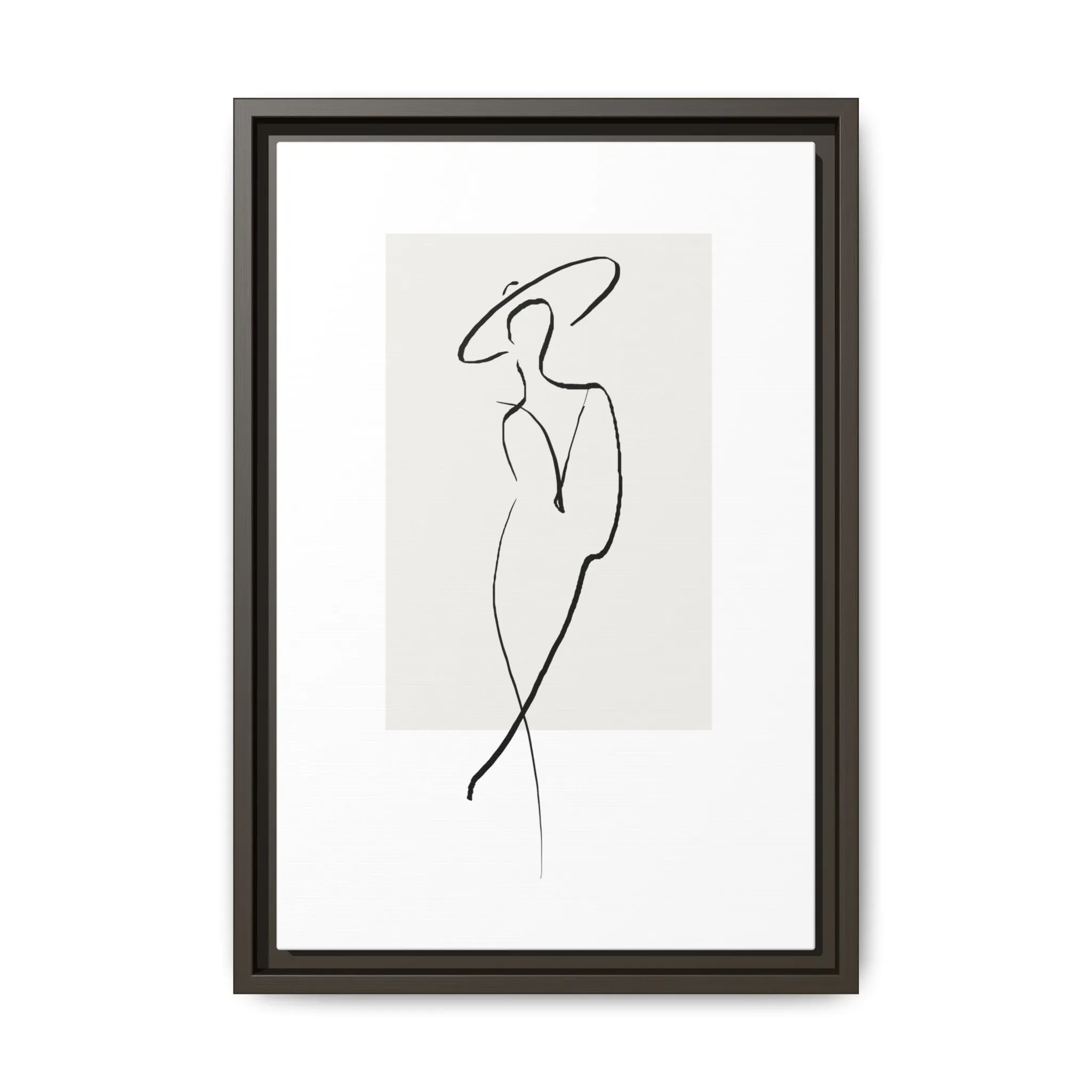"N1" Sketch Framed Canvas Art – Decor for Modern Spaces