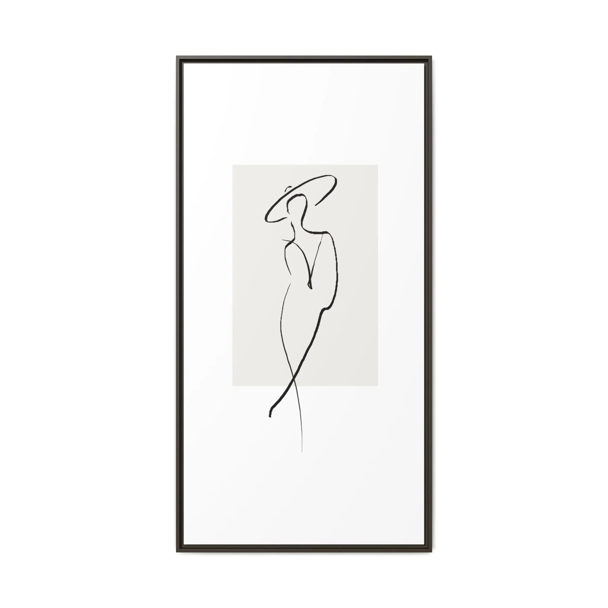 "N1" Sketch Framed Canvas Art – Decor for Modern Spaces