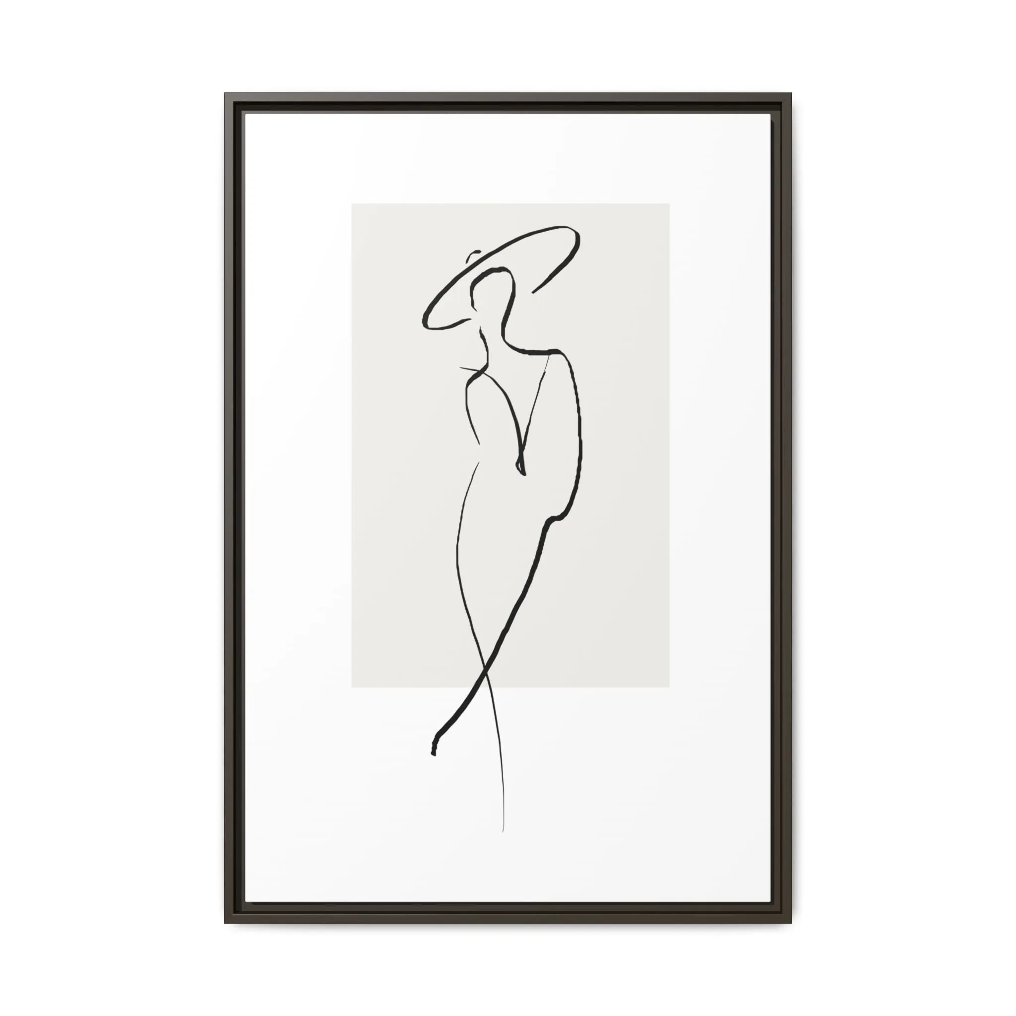 "N1" Sketch Framed Canvas Art – Decor for Modern Spaces